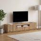 Preview: LED-TV-Schrank HOORN 3 stk. Artisan-Eiche Holzwerkstoff