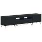 Preview: LED-TV-Schrank BREDA 3 stk. Schwarz Holzwerkstoff