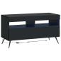 Preview: LED-TV-Schrank BREDA 3 stk. Schwarz Holzwerkstoff