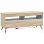 Preview: LED-TV-Schrank BREDA 3 stk. Sonoma-Eiche Holzwerkstoff