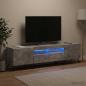 Preview: LED-TV-Schrank BREDA 3 stk. Betongrau Holzwerkstoff