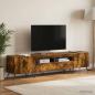 Preview: ARDEBO.de - LED-TV-Schrank BREDA 3 stk. Raucheiche Holzwerkstoff