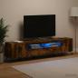 Preview: LED-TV-Schrank BREDA 3 stk. Raucheiche Holzwerkstoff