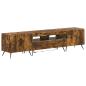 Preview: 3-teiliges LED TV Regal BREDA 3 stk. Raucheiche Holzwerkstoff