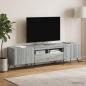 Preview: ARDEBO.de - LED-TV-Schrank BREDA 3 stk. Sonoma-Grau Holzwerkstoff