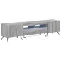 Preview: LED-TV-Schrank BREDA 3 stk. Sonoma-Grau Holzwerkstoff