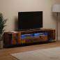 Preview: ARDEBO.de - LED-TV-Schrank BREDA 3 stk. Altholz Holzwerkstoff