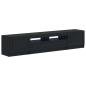 Preview: LED-TV-Schrank UTRECHT 3 stk. Schwarz Holzwerkstoff