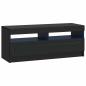 Preview: LED-TV-Schrank UTRECHT 3 stk. Schwarz Holzwerkstoff