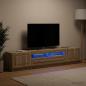 Preview: LED-TV-Schrank UTRECHT 3 stk. Sonoma-Eiche Holzwerkstoff