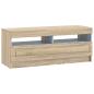 Preview: LED-TV-Schrank UTRECHT 3 stk. Sonoma-Eiche Holzwerkstoff