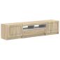 Preview: LED-TV-Schrank UTRECHT 3 stk. Sonoma-Eiche Holzwerkstoff