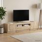 Preview: LED-TV-Schrank UTRECHT 3 stk. Sonoma-Eiche Holzwerkstoff