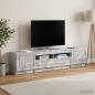 Preview: ARDEBO.de - LED-TV-Schrank UTRECHT 3 stk. Betongrau Holzwerkstoff