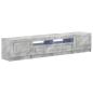 Preview: LED-TV-Schrank UTRECHT 3 stk. Betongrau Holzwerkstoff