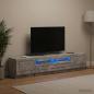 Preview: LED-TV-Schrank UTRECHT 3 stk. Betongrau Holzwerkstoff