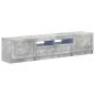 Preview: LED-TV-Schrank UTRECHT 3 stk. Betongrau Holzwerkstoff