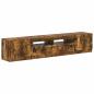 Preview: LED-TV-Schrank UTRECHT 3 stk. Raucheiche Holzwerkstoff