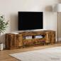 Preview: ARDEBO.de - LED-TV-Schrank UTRECHT 3 stk. Raucheiche Holzwerkstoff