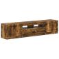 Preview: LED-TV-Schrank UTRECHT 3 stk. Raucheiche Holzwerkstoff