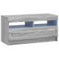 Preview: LED-TV-Schrank UTRECHT 3 stk. Sonoma-Grau Holzwerkstoff