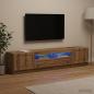 Preview: ARDEBO.de - LED-TV-Schrank UTRECHT 3 stk. Artisan-Eiche Holzwerkstoff
