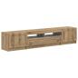 Preview: LED-TV-Schrank UTRECHT 3 stk. Artisan-Eiche Holzwerkstoff
