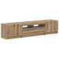 Preview: LED-TV-Schrank UTRECHT 3 stk. Artisan-Eiche Holzwerkstoff
