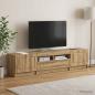 Preview: LED-TV-Schrank UTRECHT 3 stk. Artisan-Eiche Holzwerkstoff