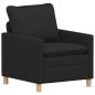 Preview: Sofa Set 2 stk. Schwarz Stoff