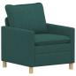Preview: Sofa Set 2 stk. Dunkelgrün Stoff