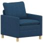 Preview: Sofa Set 2 stk. Blau Stoff
