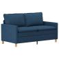 Preview: Sofa Set 2 stk. Blau Stoff