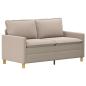 Preview: Sofa Set 2 stk. Hellgrau Stoff