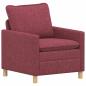 Preview: Sofa Set 2 stk. Weinrot Stoff
