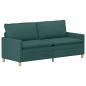 Preview: Sofa Set 2 stk. Dunkelgrün Stoff