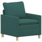 Preview: Sofa Set 2 stk. Dunkelgrün Stoff