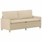 Preview: Sofa Set 2 stk. Creme Stoff