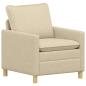 Preview: Sofa Set 2 stk. Creme Stoff