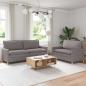 Preview: ARDEBO.de - Sofa Set 2 stk. Taupe Stoff