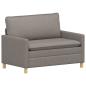 Preview: Sofa Set 2 stk. Taupe Stoff