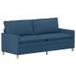 Preview: Sofa Set 2 stk. Blau Stoff
