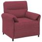 Preview: Sofa Set 2 stk. Weinrot Stoff