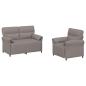 Preview: Sofa Set 2 stk. Taupe Stoff