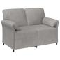 Preview: Sofa Set 2 stk. Hellgrau Samt