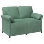 Preview: Sofa Set 2 stk. Meergrün Samt