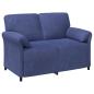 Preview: Sofa Set 2 stk. Polizeiblau Samt
