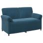 Preview: Sofa Set 2 stk. Blau Samt
