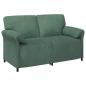 Preview: Sofa Set 2 stk. Meergrün Samt
