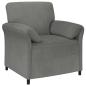 Preview: Sofa Set 2 stk. Dunkelgrau Samt